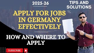 How to Apply for Jobs in Germany Effectively Secrets to Success 2024 Guide [upl. by Sirehc]