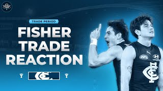 Zac Fisher Trade Reaction  2023 AFL Trade Period  Carlton [upl. by Bradman]