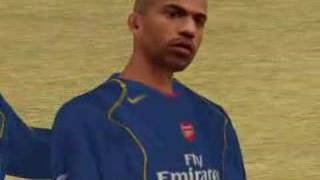 Thierry Henrys celebration animation in FIFA 07 [upl. by Vanessa758]