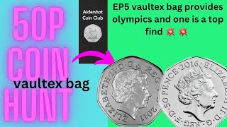 50P COIN HUNT BK2 EP5 VAULTEX PROVIDES A RARE OLYMPIC AND 2 OTHER NEW COINS FOR THE BOOK 💥 💥 💥 [upl. by Besse601]