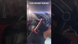 Thor without mjolnir is best shown marvel youtube virelshorts coolest thor avengers [upl. by Yatnoj]