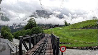 Heavenly Cab Ride Switzerland  Grindelwald to Kleine Scheidegg Train Journey  Driver View 4K HDR [upl. by Salvidor]