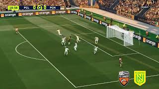 Lorient vs Nantes Résumé Buts  Ligue 1 202324  PES 21 [upl. by Ahcsatan]