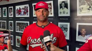 Albert Pujols habla de lo mal que está el Equipo de los Leones del Escogido [upl. by Lebana]