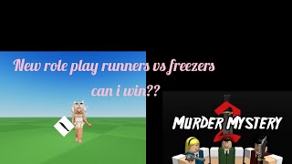 new role play in mm2  runners vs freezers [upl. by Treve]