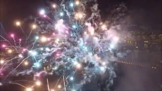 BREATHTAKING Amazing Drone Flying Through Fireworks [upl. by Animehliw]