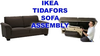 IKEA TIDAFORS three seat sofa assembly [upl. by Anitsirk]