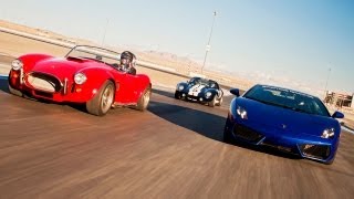 Factory Five Kit Cars vs a Lamborghini Gallardo  HOT ROD Unlimited Episode 27 [upl. by Eidnarb877]