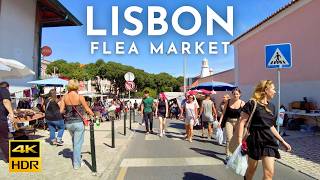 Feira da Ladra LISBON Flea Market Walking tour Portugal [upl. by Brock760]