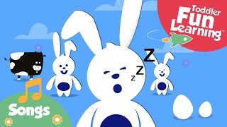 Sleeping Bunnies  Nursery Rhyme for Toddlers  Toddler Fun Learning [upl. by Auqenaj]