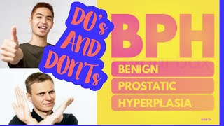 Benign Prostatic Hyperplasia Do’s and Don’ts  Medical made easy [upl. by Major]