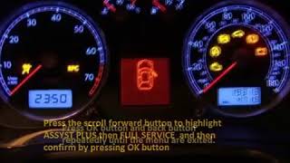 RENAULT VEL SATIS 2002 06 How to reset service light indicator [upl. by Ellivnarg]