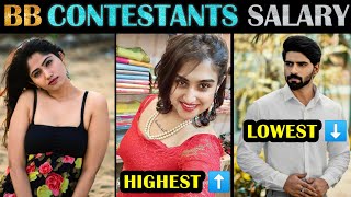 Bigg Boss Ultimate Contestants Salary List Per Week  வார சம்பளம்  Tamil  Rakesh amp Jeni [upl. by Ahsiuqat]