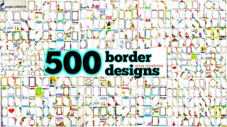 500 Border Designs  100 Border Designs Compilation  200 Border Designs for project  500 borders [upl. by Notyep]