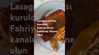 Lasagne sofrası kuruldu [upl. by Leontine378]