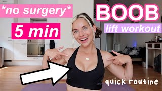 Lift And Firm Your Breasts In 2 Weeks  5 min Chest Lift Workout quick [upl. by Allbee]