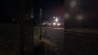 Amtrak Piedmont train P076 departs Cary NC at Fetner Cedar St 11122024 [upl. by Nicodemus]