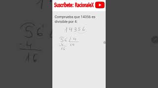 ¡Como saber si un numero es multiplo de 4 criterio4 racionalex multiplos matematicas [upl. by Editha]