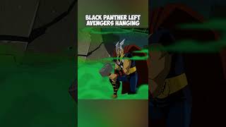 Black Panther Left Avengers Hanging 😳 marvel avengers [upl. by Corbet]