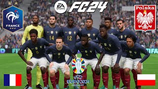 EURO 2024 FRANCE  POLOGNE FC 24 4K [upl. by Donata]