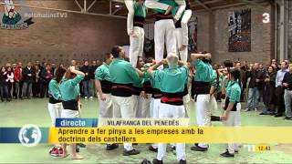 Castellers de Vilafranca  quotTallers de castells per a empresarisquot [upl. by Lenore978]