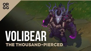 The ThousandPierced Volibear  OPGG Skin Review  League of Legends [upl. by Botti]