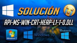 Solución al Error apimswincrtheapl110dll en Windows 1087  Tutorial 2024 [upl. by Akirej489]