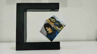 How to Make Magnetic Levitation Photo Frame  Floating cube [upl. by Eilsew]