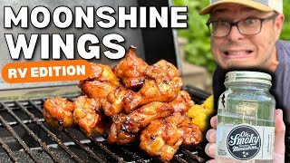 MOONSHINE CHICKEN WINGS are a New Favorite  Easy Pineapple Moonshine Marinade and Glaze [upl. by Garek]