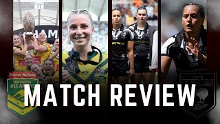 JILLAROOS DESTROY KIWI FERNS  MATCH REVIEW  PACIFIC CHAMPIONSHIPS  kiwis nrl [upl. by Hsetim]