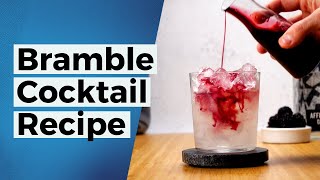 How to make a Bramble  Gin Cocktail Recipe [upl. by Colan522]