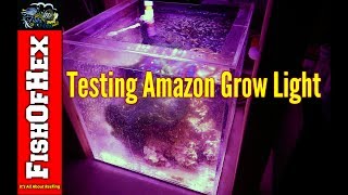 Testing Amazon LED Grow Light Over Refugium With PAR Readings [upl. by Wassyngton]