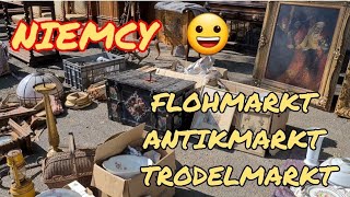 Flohmarkt antikmarkt w Niemczech Jedziemy na giełdę staroci do Niemiec 😀 [upl. by Edi]