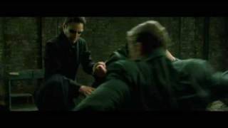 Neo Vs Three Agents from Matrix Reloaded Excellent Quality [upl. by Notwen369]