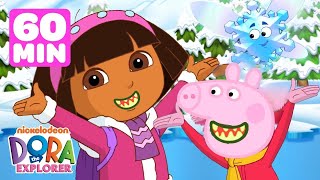 Dora the Explorer  Dora Saves the Snow Princess Game FULL EPISODES Marathon  New Episodes II [upl. by Htepsle]