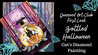 Diamond Art Club Sneak PeekFirst Look  Bottled Halloween By Sandra Evans [upl. by Gnehc]