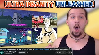 UNEXPECTED OUTCOME GUZZLORD EATS THE COMPETITION Pokemon Battle Royale ULTRA BEASTS REACTION [upl. by Pownall]