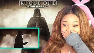 Darth Vader Force Chokes Director Krennic Reaction Rogue One [upl. by Mehelhteb816]