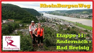 RheinBurgenWeg Etappe 11 Andernach  Bad Breisig 27K [upl. by Korney]