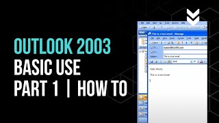 Outlook 2003 Basic Use Part 1  How To [upl. by Seaver]