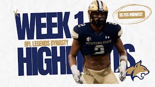 Montana State Week 1 Dynasty Highlights  RFL Legends Dynasty Season 2 [upl. by Nitsugua63]