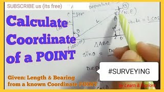 Coordinate System in SurveyingConceptTheory Calculation of Easting and Northing [upl. by Eras489]