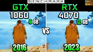 GTX 1060 6GB vs RTX 4070 12GB  Gaming Test in 10 Games  1080p  Benchmark [upl. by Vijar]