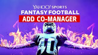 How to Add Co Manager Yahoo Fantasy Football 2024 [upl. by Blain]