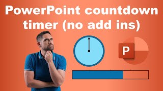 Countdown timer in PowerPoint without addins [upl. by Enaz210]