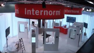 Internorm KonzernMessestand Aufbauarbeiten [upl. by Card421]