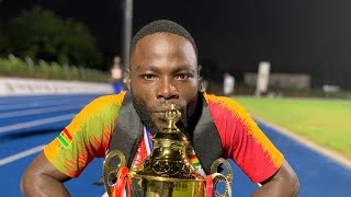 EDWIN GADAYI wins men 100m final 1024sec GNPC Ghana’s Fastest Human Finals Accra2024 [upl. by Remmos]