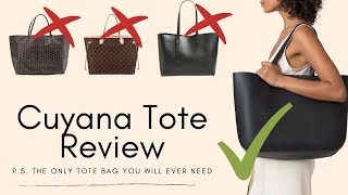 BEST WORK BAG Cuyana Tote Review Better Than the Louis Vuitton Neverfull  Luxury Bag Review [upl. by Oetomit]