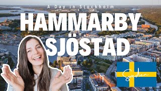 Exploring Stockholm Hammarby Sjöstad  Living in Sweden [upl. by Mamie]