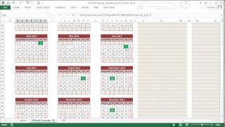 Custom Printable Calendar US in Excel [upl. by Elletsyrk]